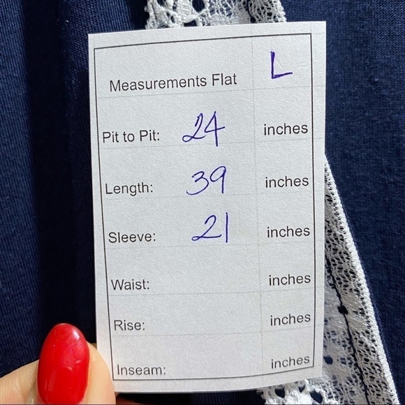 COSABELLA lace trim flirty sleep robe NAVY/MOON L - Picture 10 of 13